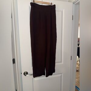 bebe Dark Brown Wide Leg Pants